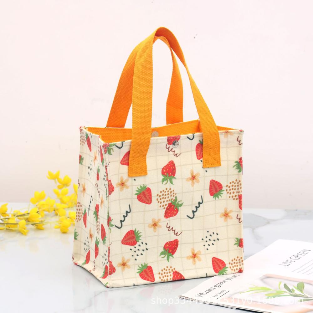 Borsa Da Mare Donna In Spugna Rossa E Azzurra Con Stampe Fragole Strawberry  | Borse Mare Borse E Accessori Borse Mare