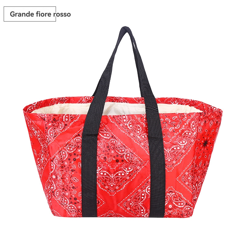 Borsa Mare Da Donna Verde E Gialla Con Stampa Fiori  | Borse Mare Borse E Accessori Borse Mare